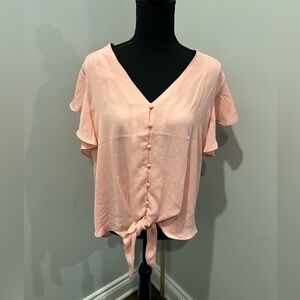 Light pink blouse with buttons